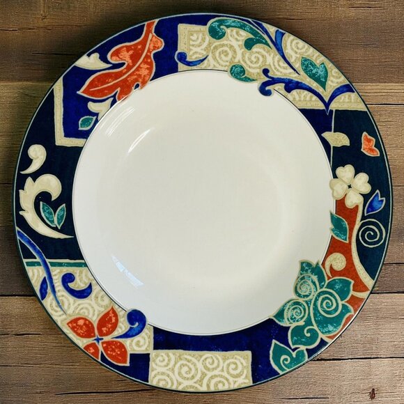 4 Pc. Christopher Stuart Optima HK201 Pasha's Palace Rimmed Soup Bowls 9.5" - Picture 8 of 15